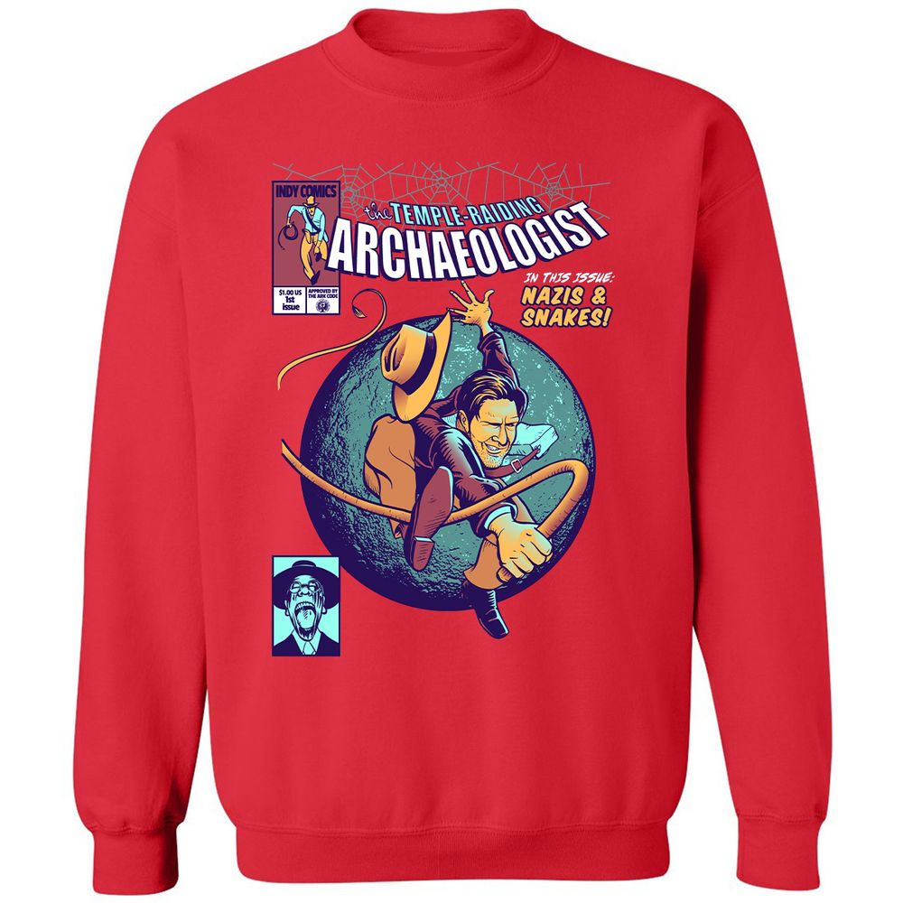 Classic Unisex Sweatshirt - KSLA6QZK - Red - 5