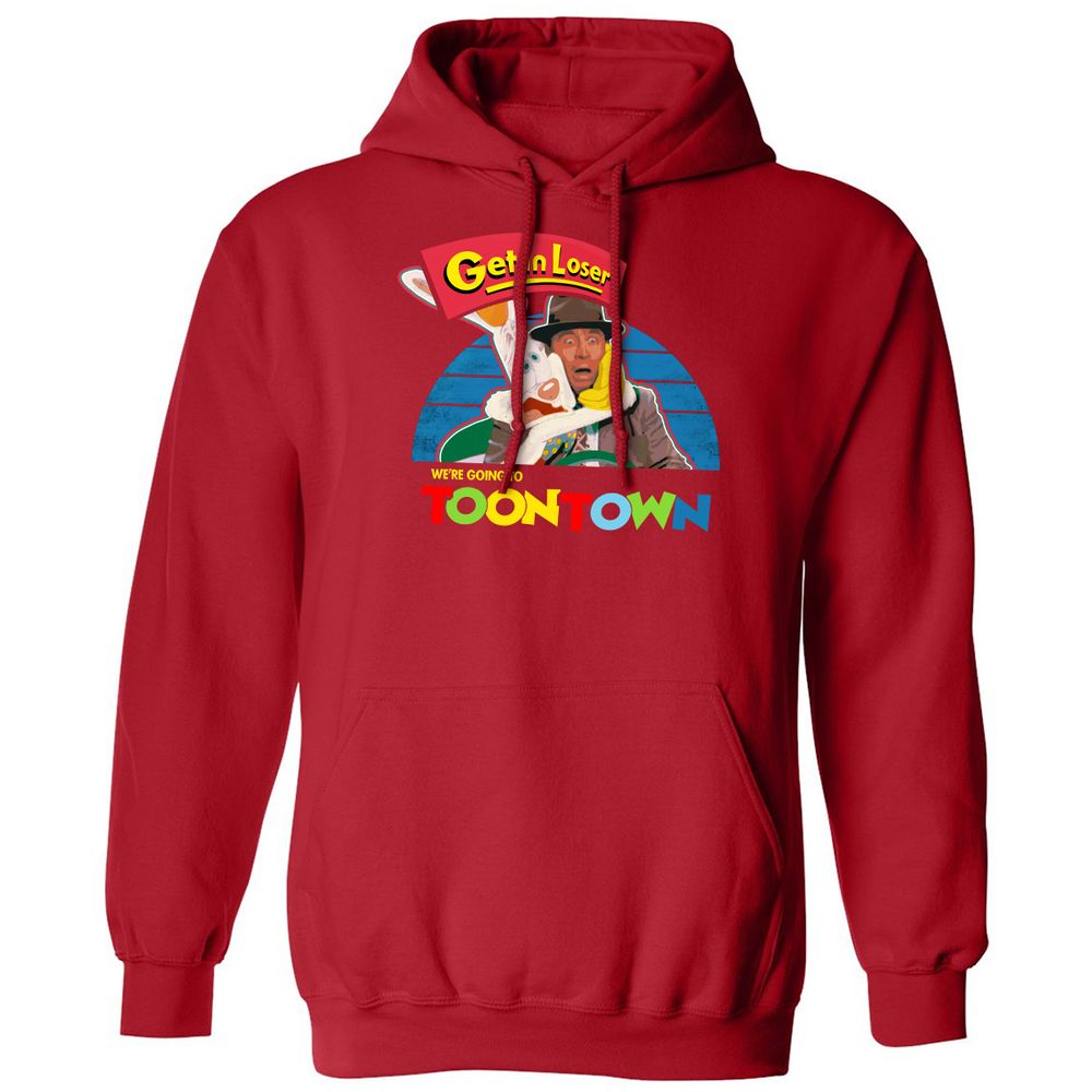 Classic Unisex Hoodie - QSCJLXMW - Red - 5