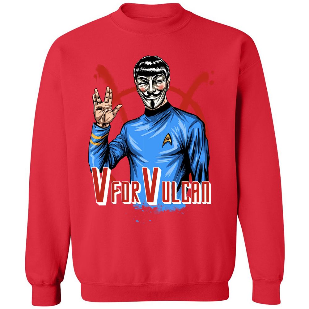 Classic Unisex Sweatshirt - VYSTSRLR - Red - 5