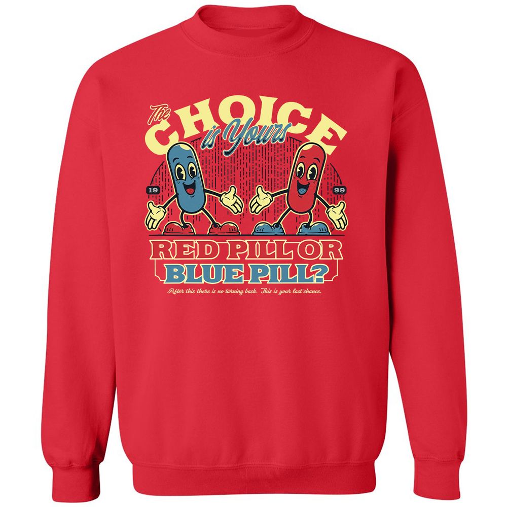 Classic Unisex Sweatshirt - QSTQXUP4 - Red - 5