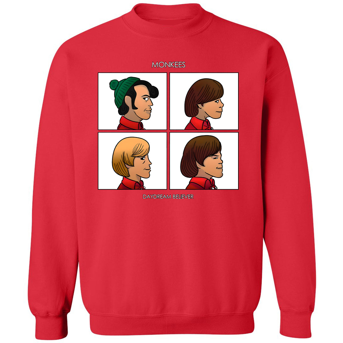 Classic Unisex Sweatshirt - TJV9AY2X - Red - 5