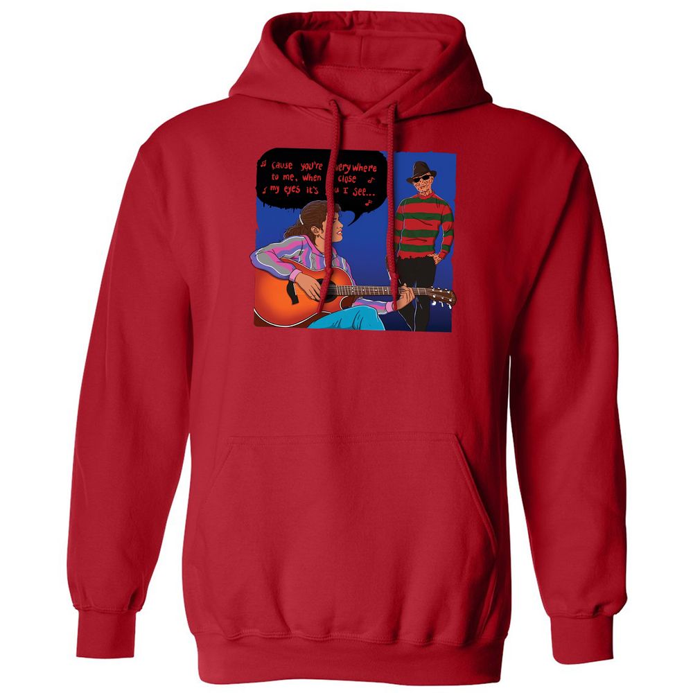 Classic Unisex Hoodie - Q3AVAFWK - Red - 5