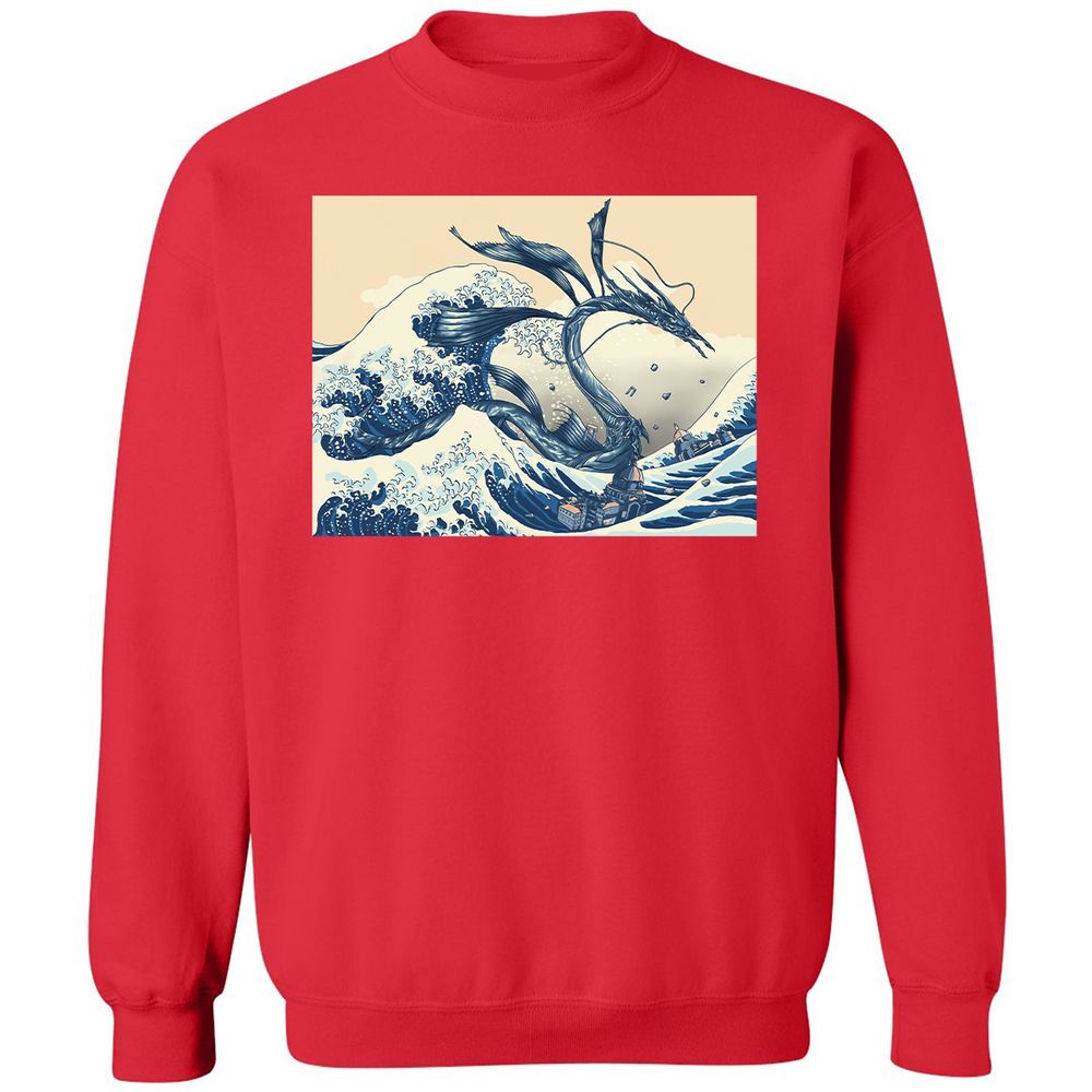 Classic Unisex Sweatshirt - P4Y1BWPE - Red - 5