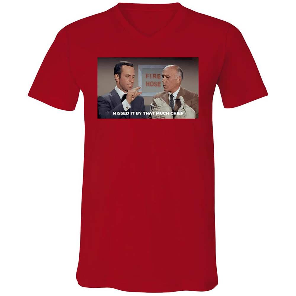 Unisex V-Neck T-Shirt - 5114RHL7 - Red - 5