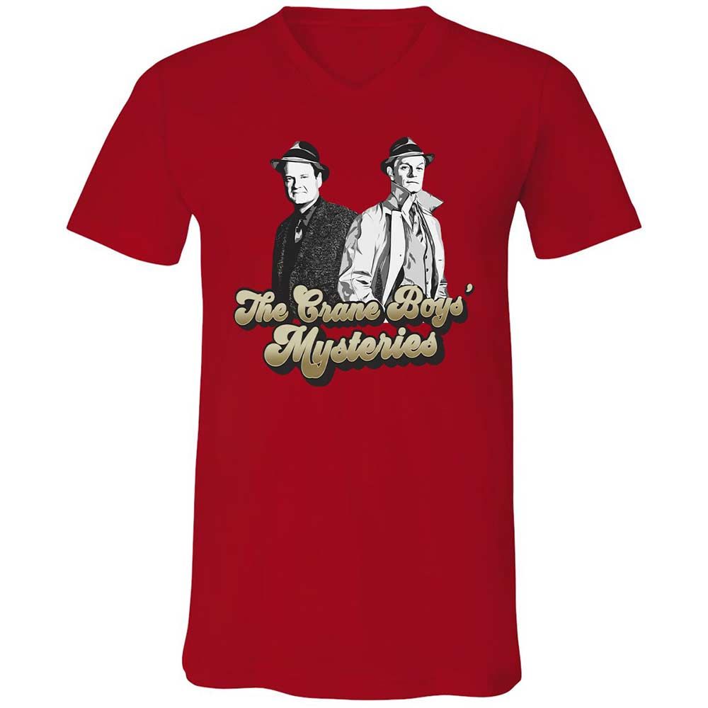 Unisex V-Neck T-Shirt - 35D6P8BD - Red - 5