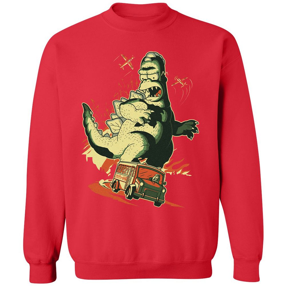 Classic Unisex Sweatshirt - 7BL3TVPR - Red - 5