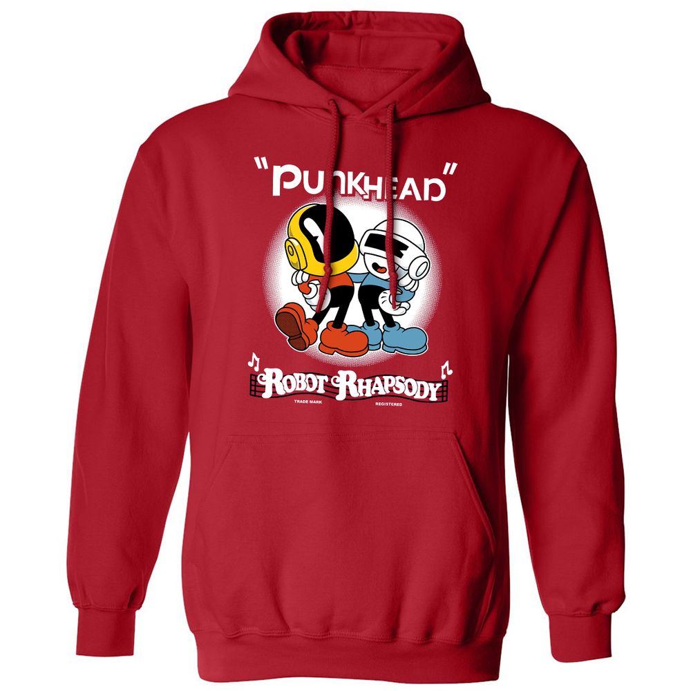 Classic Unisex Hoodie - UL7XLKLM - Red - 5