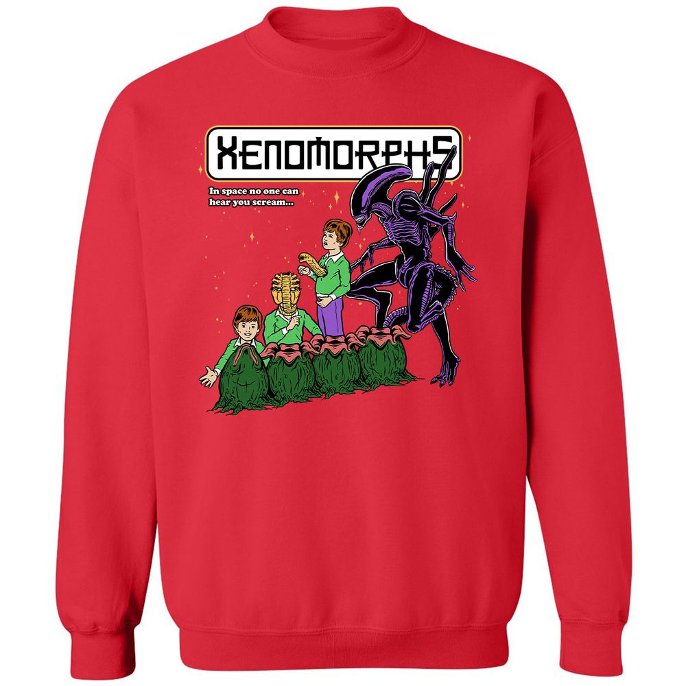Classic Unisex Sweatshirt - 3EH7L2NJ - Red - 5