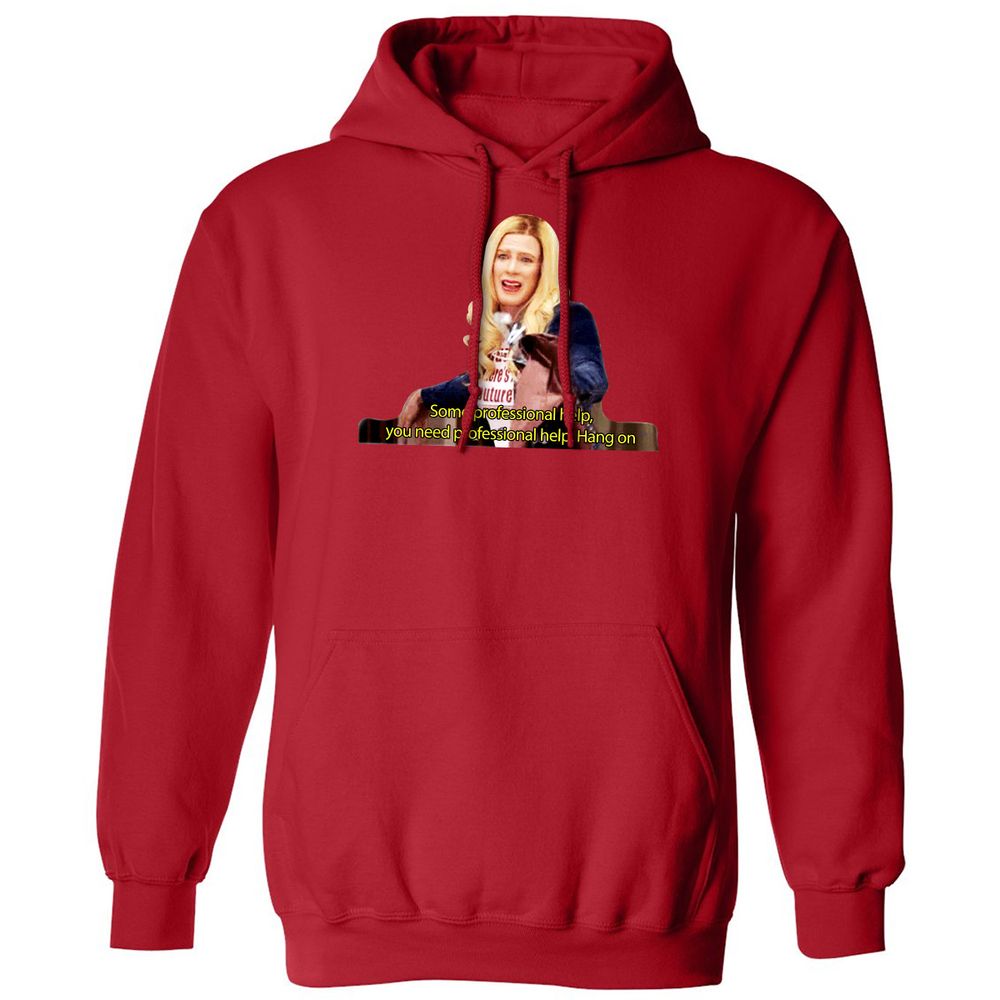 Classic Unisex Hoodie - V69XC8AQ - Red - 5