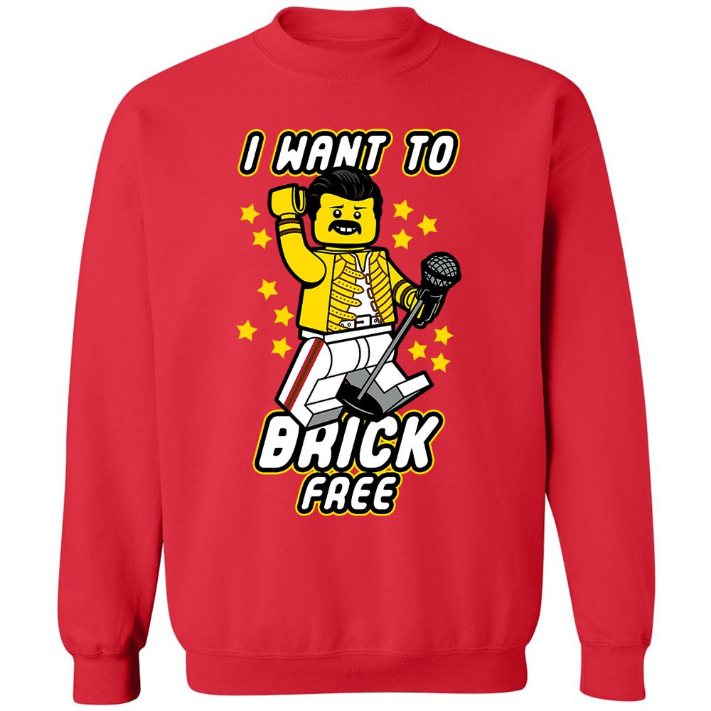 Classic Unisex Sweatshirt - KRBV7UMY - Red - 5