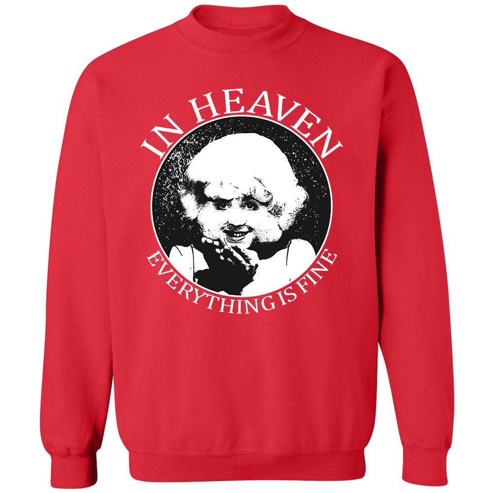 Classic Unisex Sweatshirt - WEH8E7PF - Red - 5