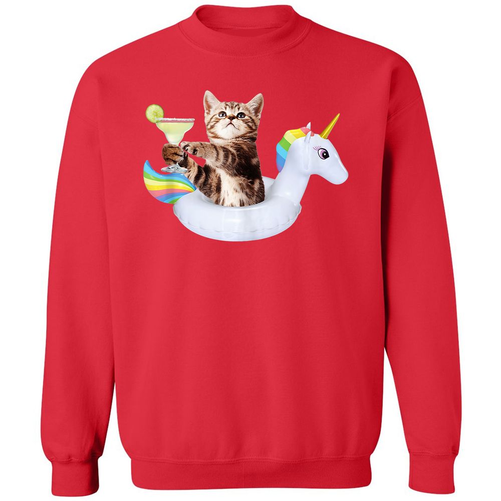 Classic Unisex Sweatshirt - VJBK6CFQ - Red - 5