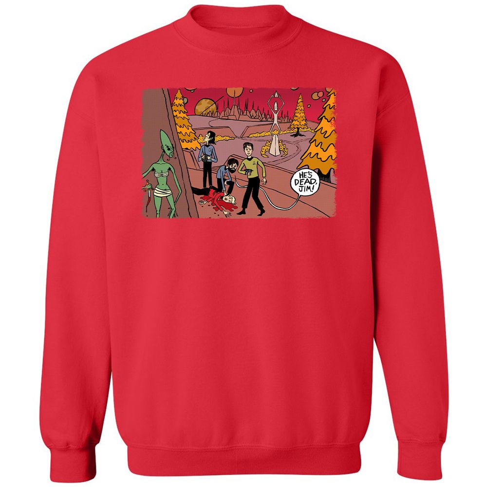 Classic Unisex Sweatshirt - 1XHBAAFB - Red - 5