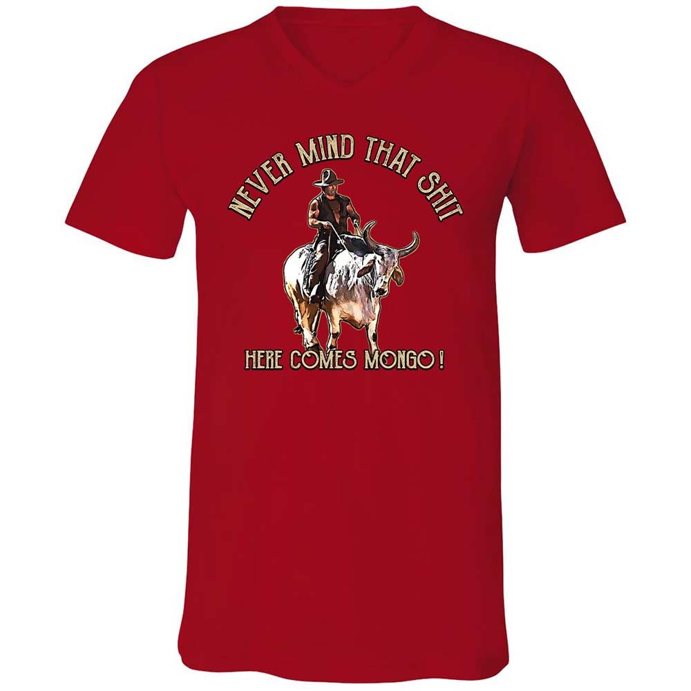 Unisex V-Neck T-Shirt - 2S7NAQ6A - Red - 5