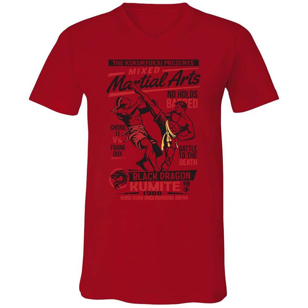 Unisex V-Neck T-Shirt - NRA1TA23 - Red - 5