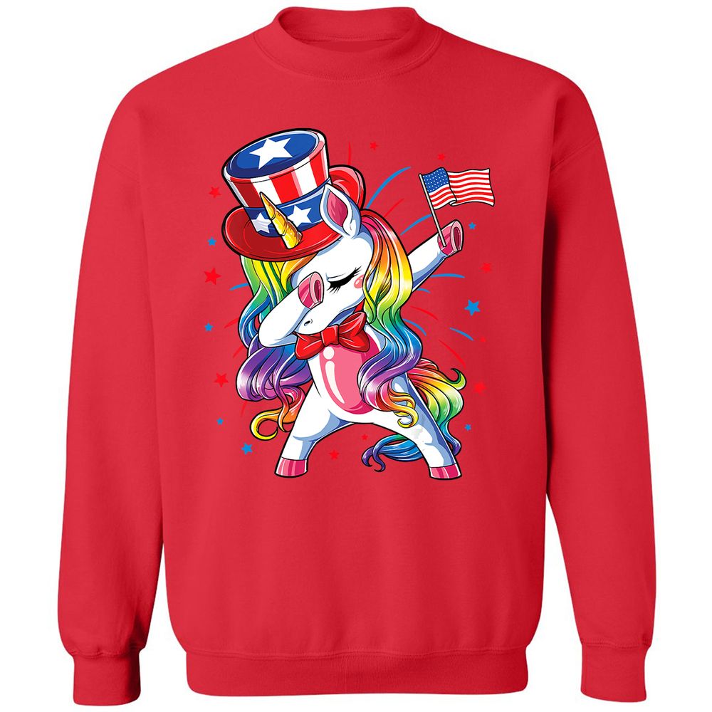 Classic Unisex Sweatshirt - YK7CVC3Z - Red - 5
