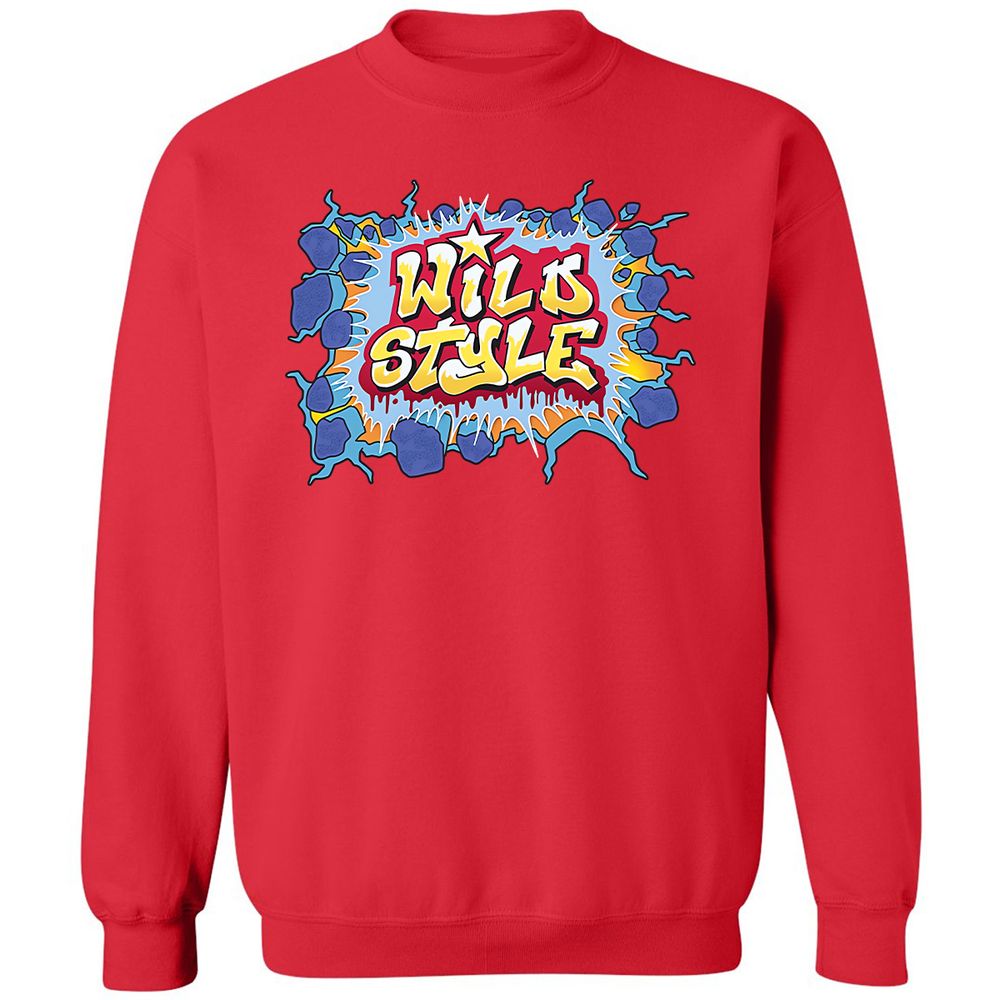 Classic Unisex Sweatshirt - Black - Red - 5