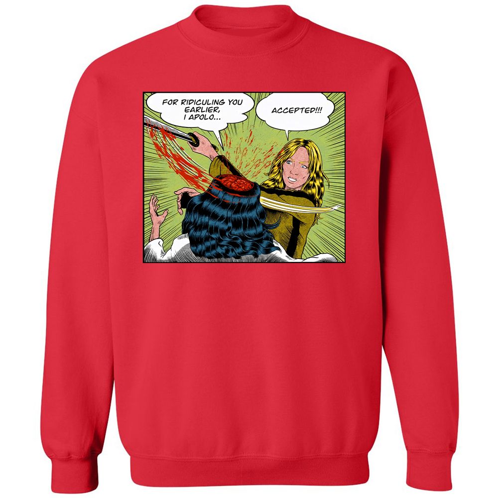 Classic Unisex Sweatshirt - 3F6BTK8R - Red - 5