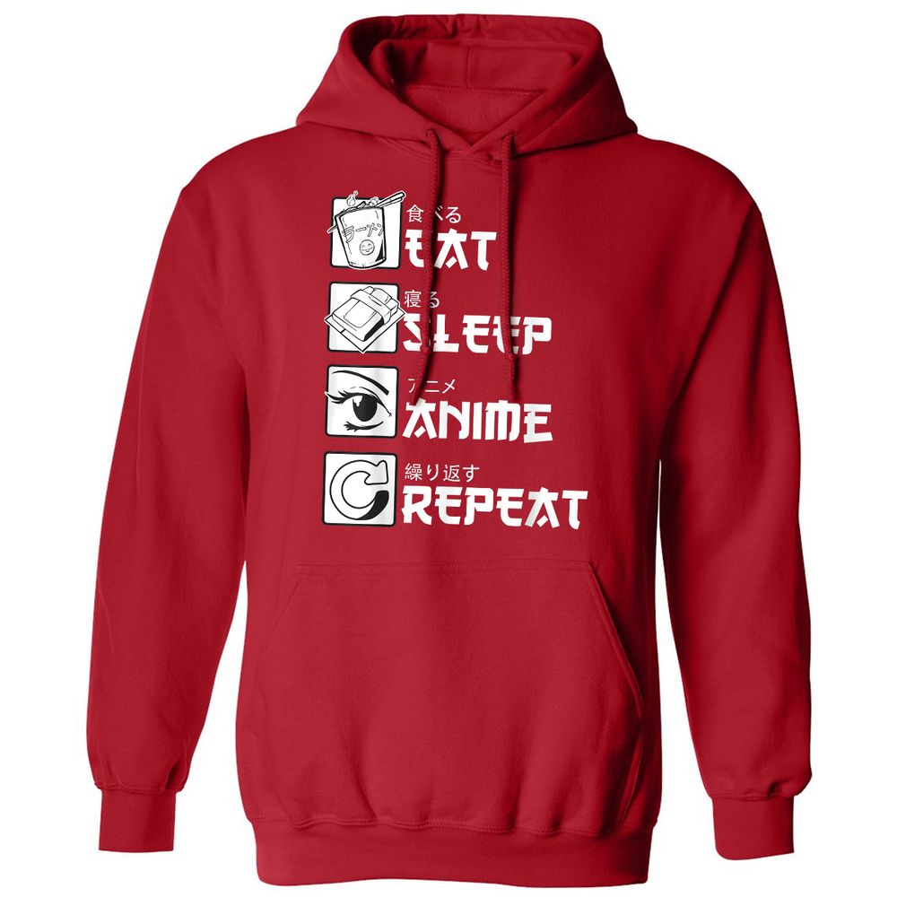 Classic Unisex Hoodie - 3D8T4YJJ - Red - 5