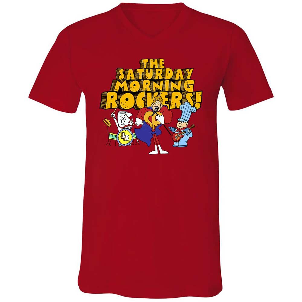 Unisex V-Neck T-Shirt - GB2ZY9D8 - Red - 5