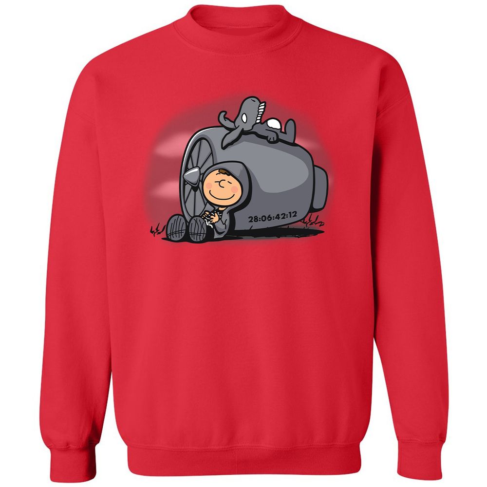 Classic Unisex Sweatshirt - NKDP985H - Red - 5