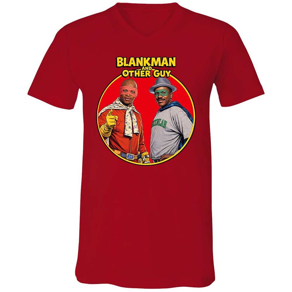 Unisex V-Neck T-Shirt - CWYR5D1M - Red - 5