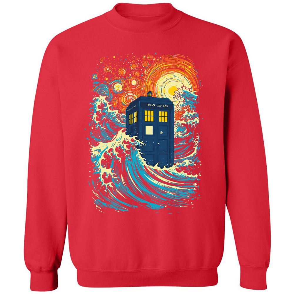 Classic Unisex Sweatshirt - AV1FLB5S - Red - 5