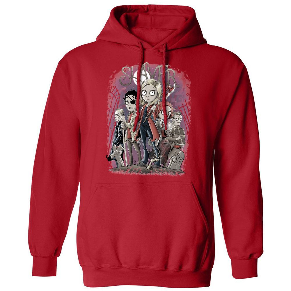 Classic Unisex Hoodie - XU9UJP65 - Red - 5