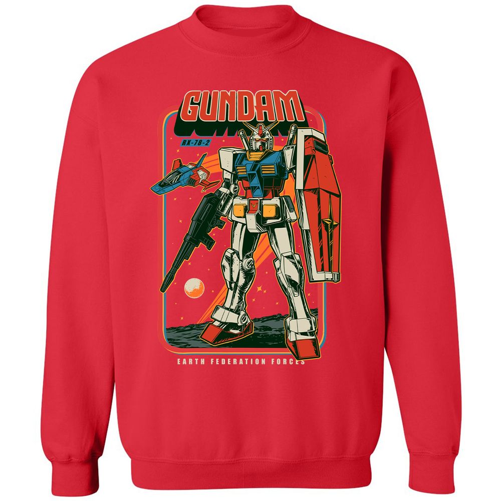 Classic Unisex Sweatshirt - 72HEGFKZ - Red - 5
