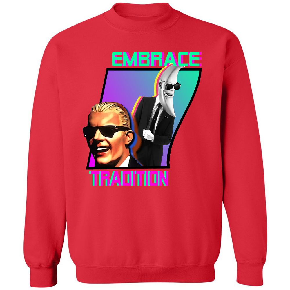 Classic Unisex Sweatshirt - VMEHGE5Q - Red - 5