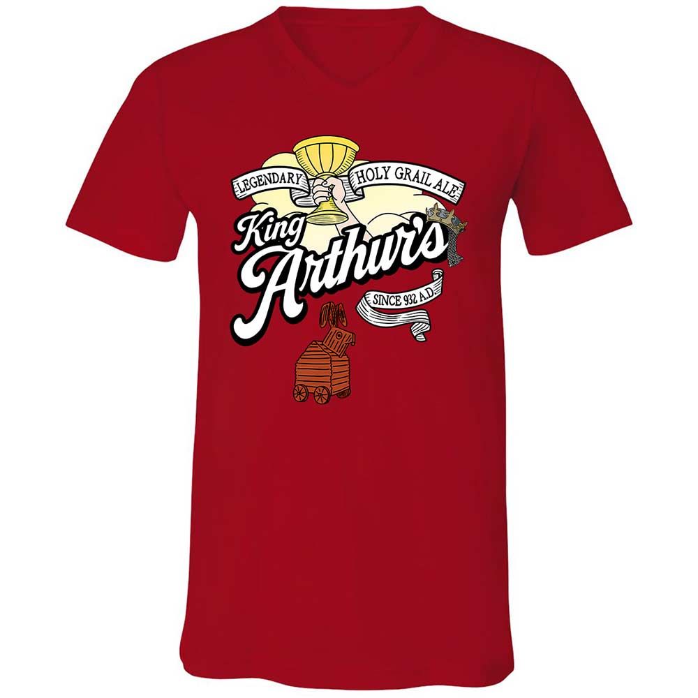 Unisex V-Neck T-Shirt - L9RJ9SG1 - Red - 5