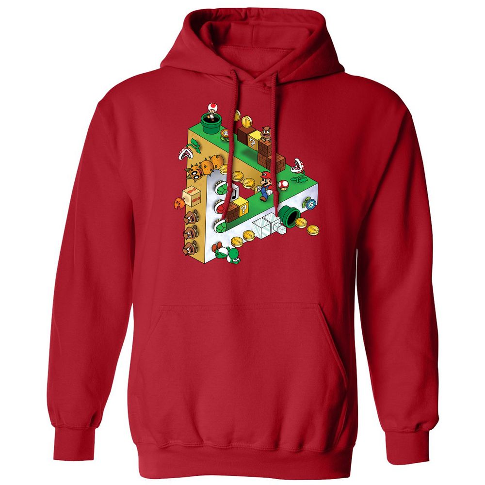 Classic Unisex Hoodie - 4ESES9A8 - Red - 5