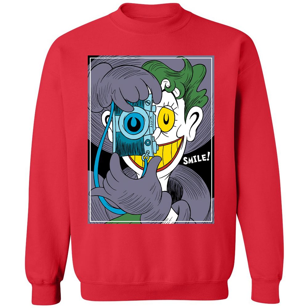 Classic Unisex Sweatshirt - ERYK36SR - Red - 5