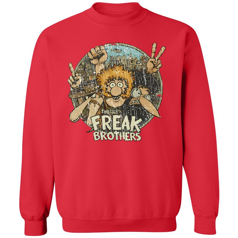Classic Unisex Sweatshirt - 7EE4JZZ4 - Red - 5