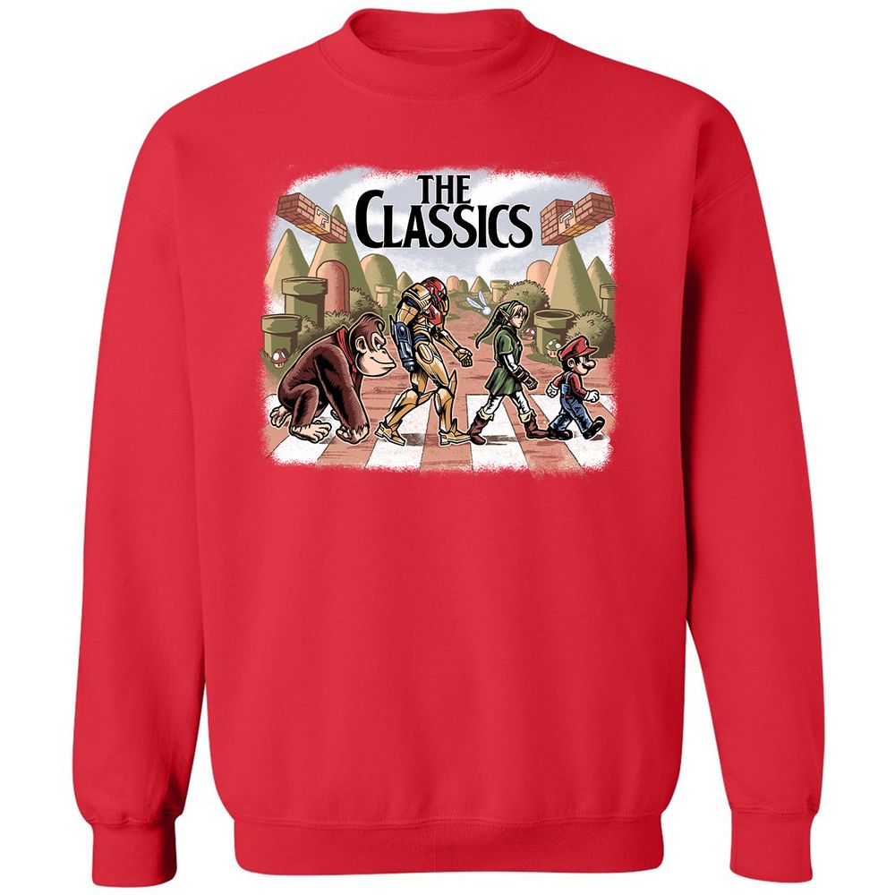 Classic Unisex Sweatshirt - TLSBRKJ1 - Red - 5