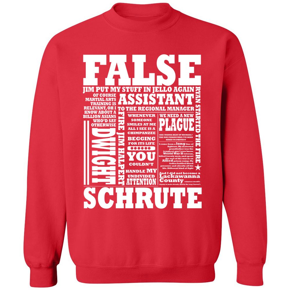 Classic Unisex Sweatshirt - 1X6P8F49 - Red - 5