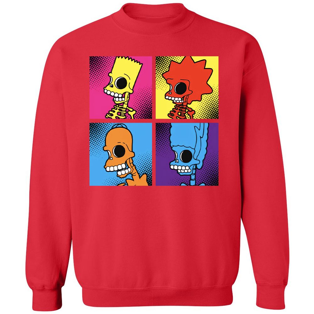 Classic Unisex Sweatshirt - SK8JE86K - Red - 5