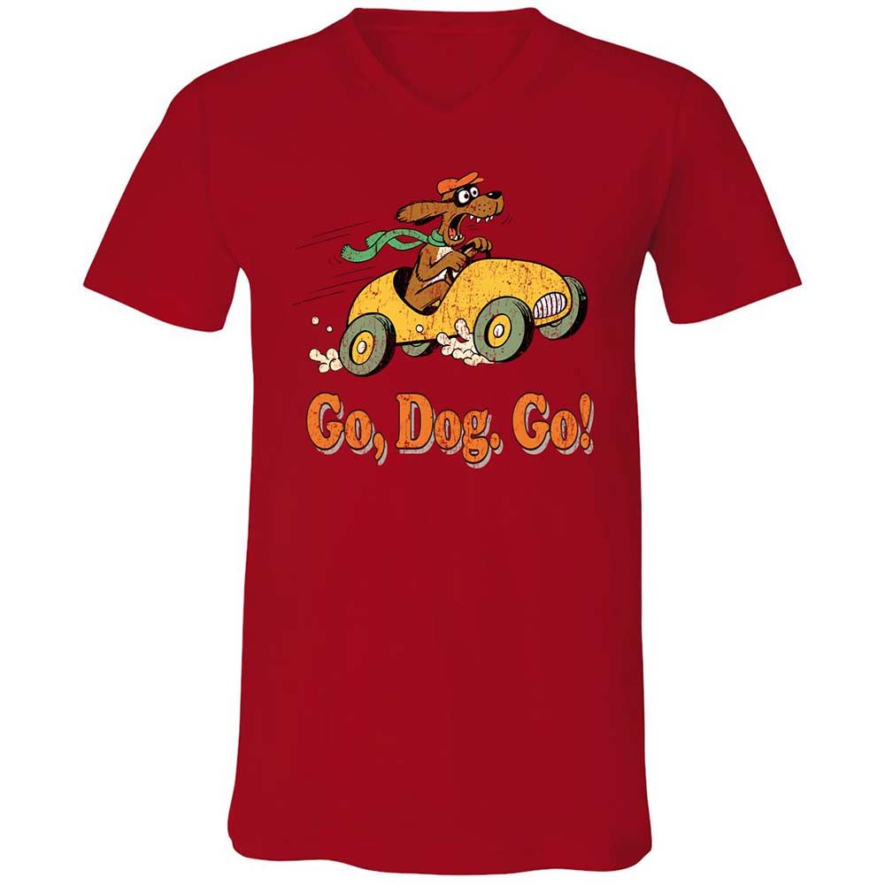 Unisex V-Neck T-Shirt - SU8RS743 - Red - 5