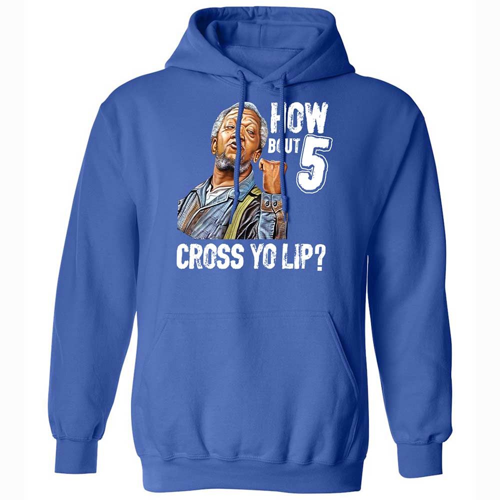 How bout 5 cross yo lip - Royal - 5