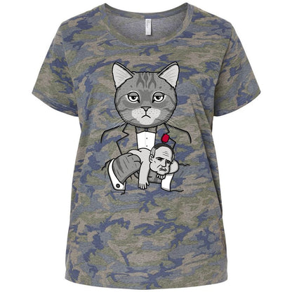 Ladies Curvy Jersey - FU1HUVHH - Vintage Camo - 5