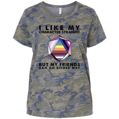 Ladies Curvy Jersey - 5SDBQJNY - Vintage Camo - 5