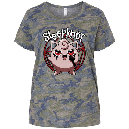 Ladies Curvy Jersey - JSAUVBV6 - Vintage Camo - 5