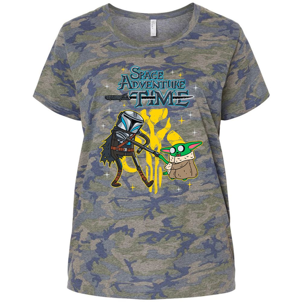 Ladies Curvy Jersey - ZFAGCHSQ - Vintage Camo - 5