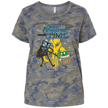 Ladies Curvy Jersey - ZFAGCHSQ - Vintage Camo - 5