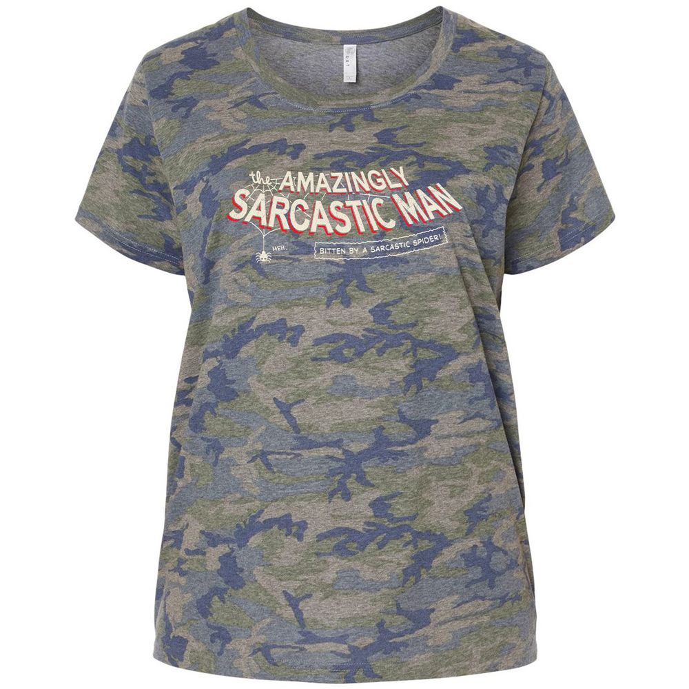 Ladies Curvy Jersey - JU29VSF6 - Vintage Camo - 5