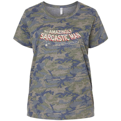 Ladies Curvy Jersey - JU29VSF6 - Vintage Camo - 5