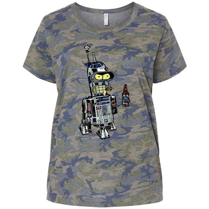 Ladies Curvy Jersey - 3YCCFUKZ - Vintage Camo - 5