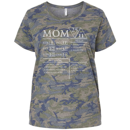 Ladies Curvy Jersey - UF4L7K2K - Vintage Camo - 5