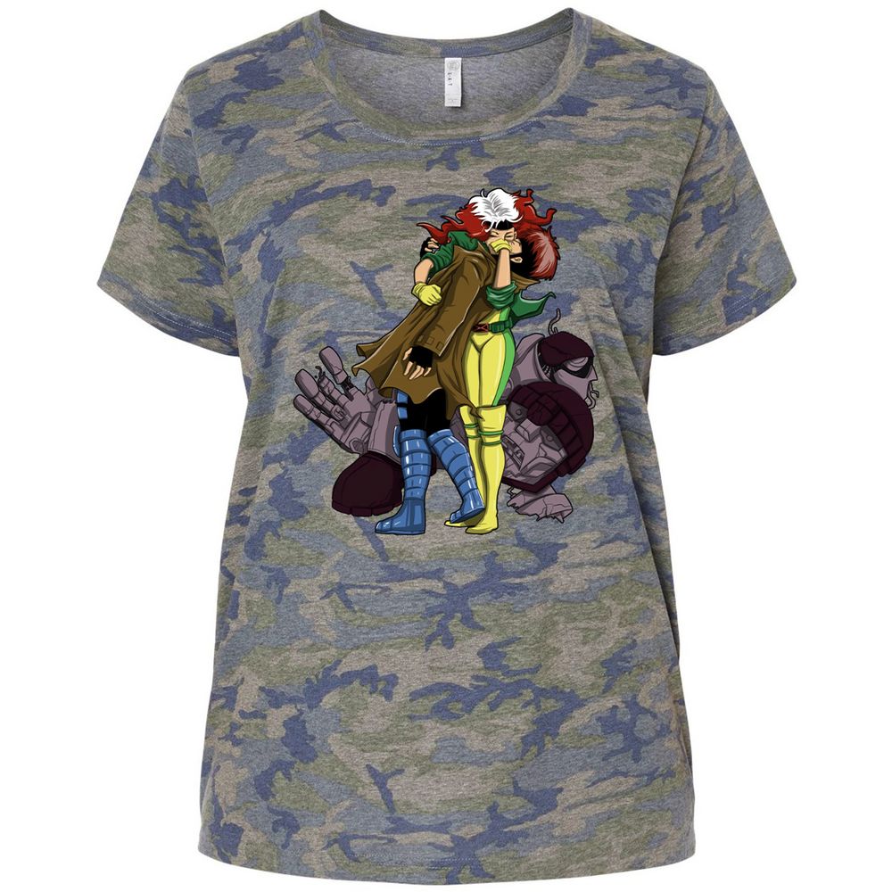 Ladies Curvy Jersey - WPA2A829 - Vintage Camo - 5