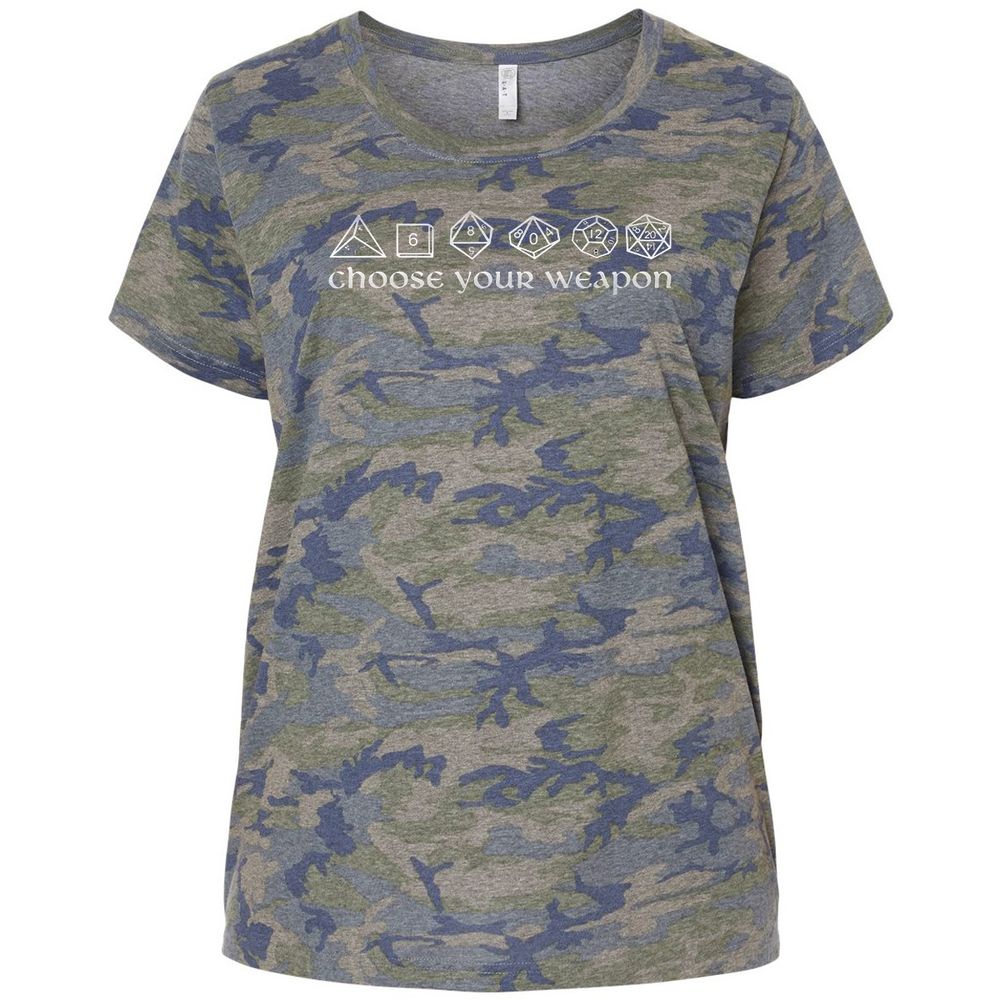 Ladies Curvy Jersey - 8TF5LHQU - Vintage Camo - 5